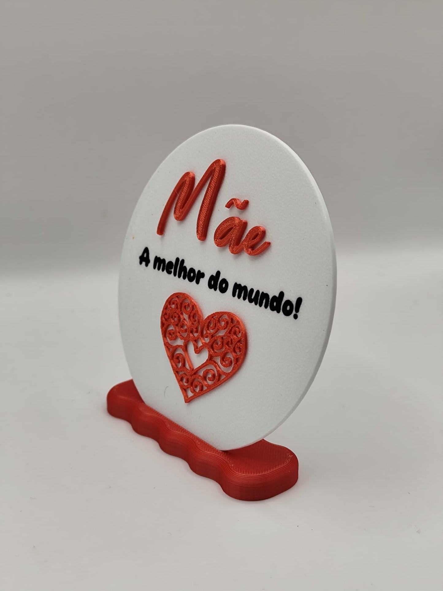 Placa Decorativa “Mãe – A melhor do mundo!”
