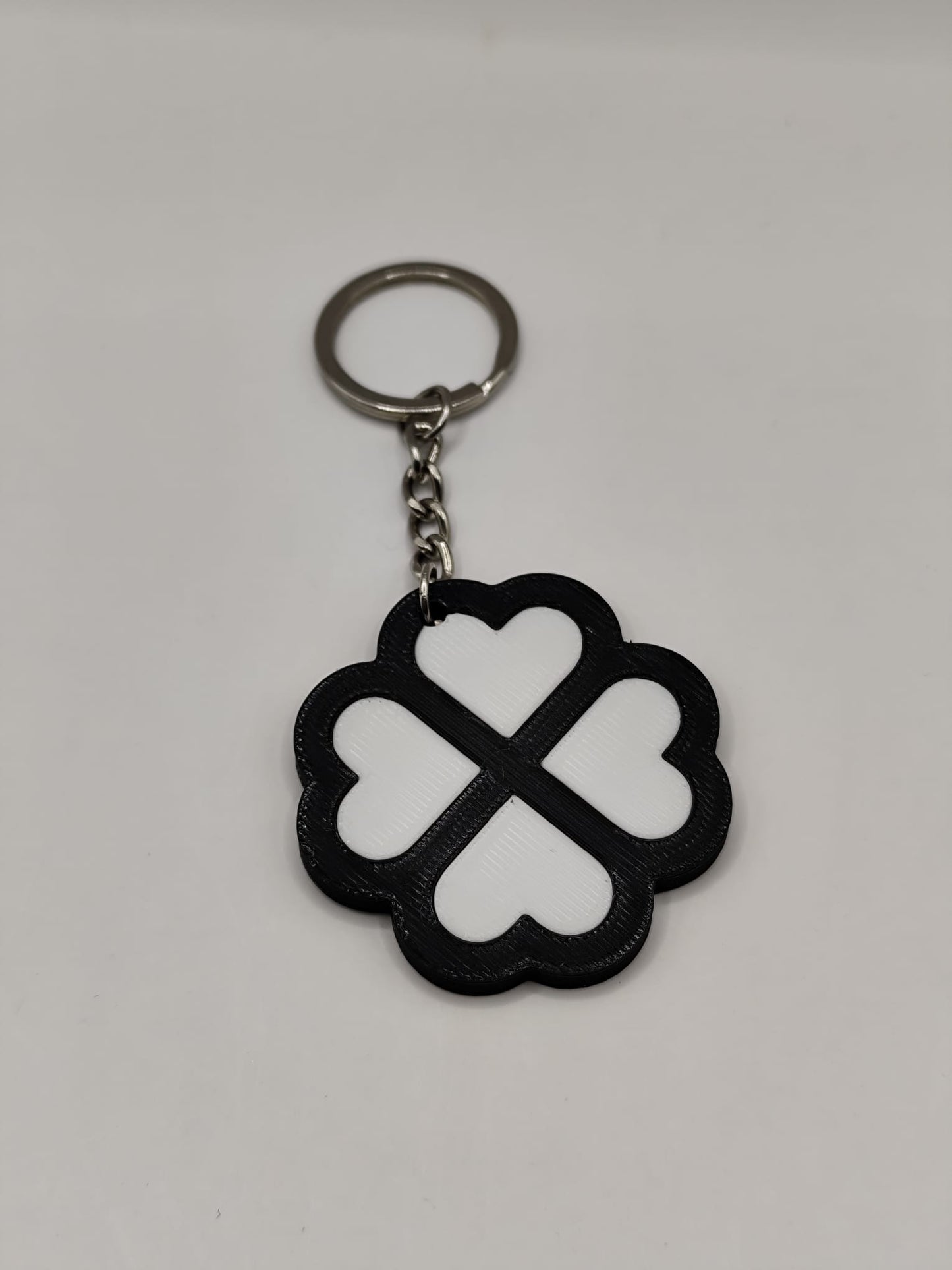 Porta-Chaves Trevo de 4 Folhas com Corações