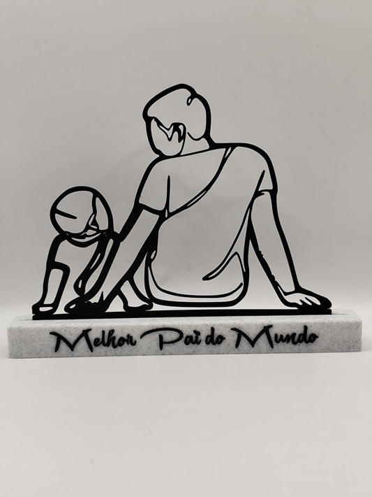 Melhor Pai do Mundo Silhueta V1