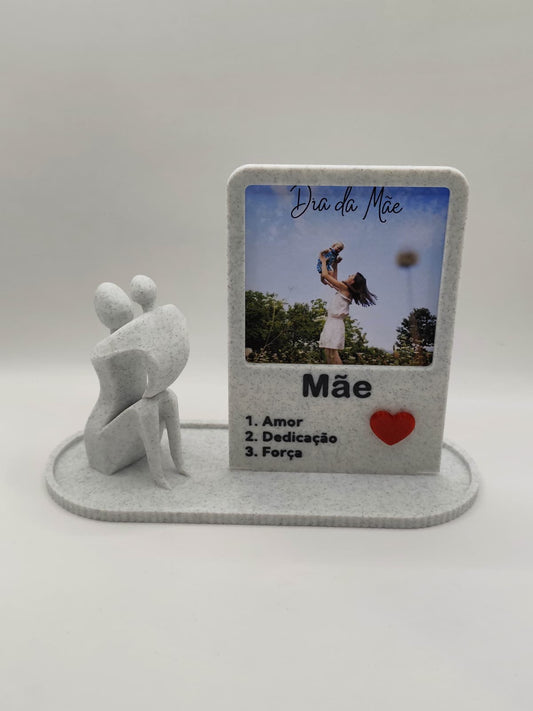 Peça Decorativa Dia da Mãe - Mãe e Filha/o
