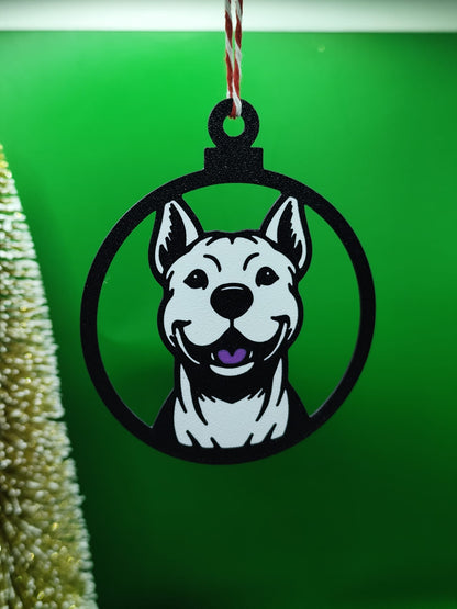 Pendente de Natal – Cão Sorridente