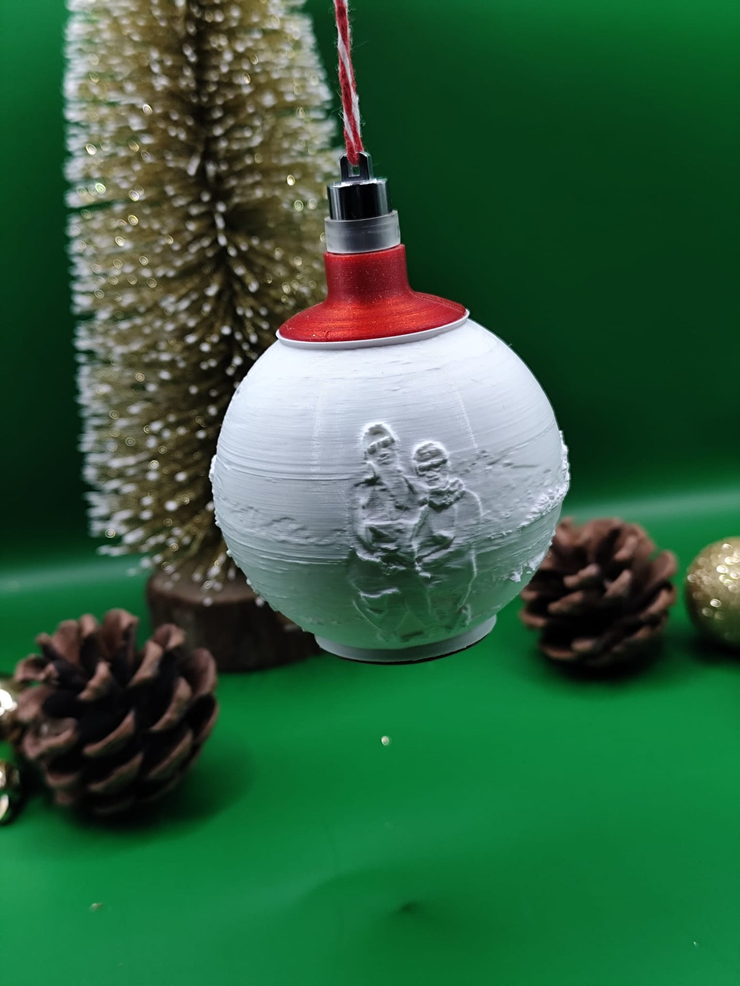 Bola de Natal Personalizada com Fotografia e Luz