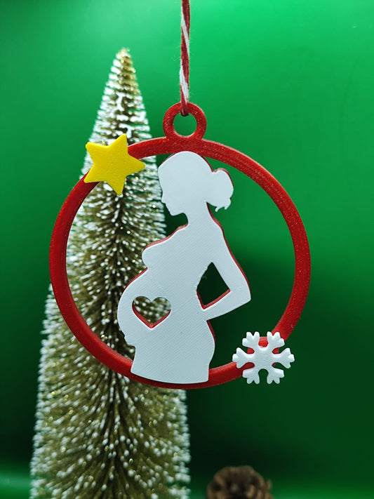 Pendente de Natal — Futuras Mamãs (Personalizável)