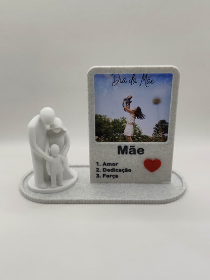 Peça Decorativa Dia da Mãe - Pais e Filha/o
