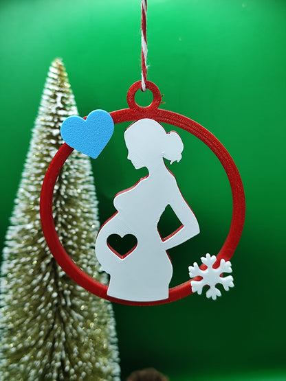 Pendente de Natal — Futuras Mamãs (Personalizável)