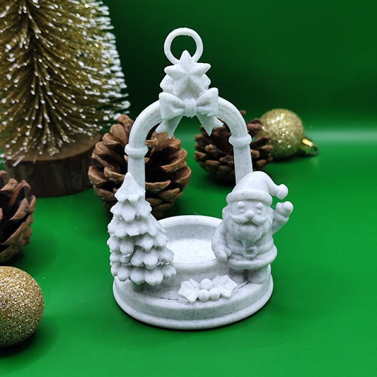 Enfeite Natalício – Pai Natal com Arco Festivo