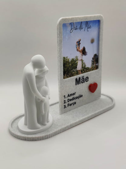 Peça Decorativa Dia da Mãe - Pais e Filha/o