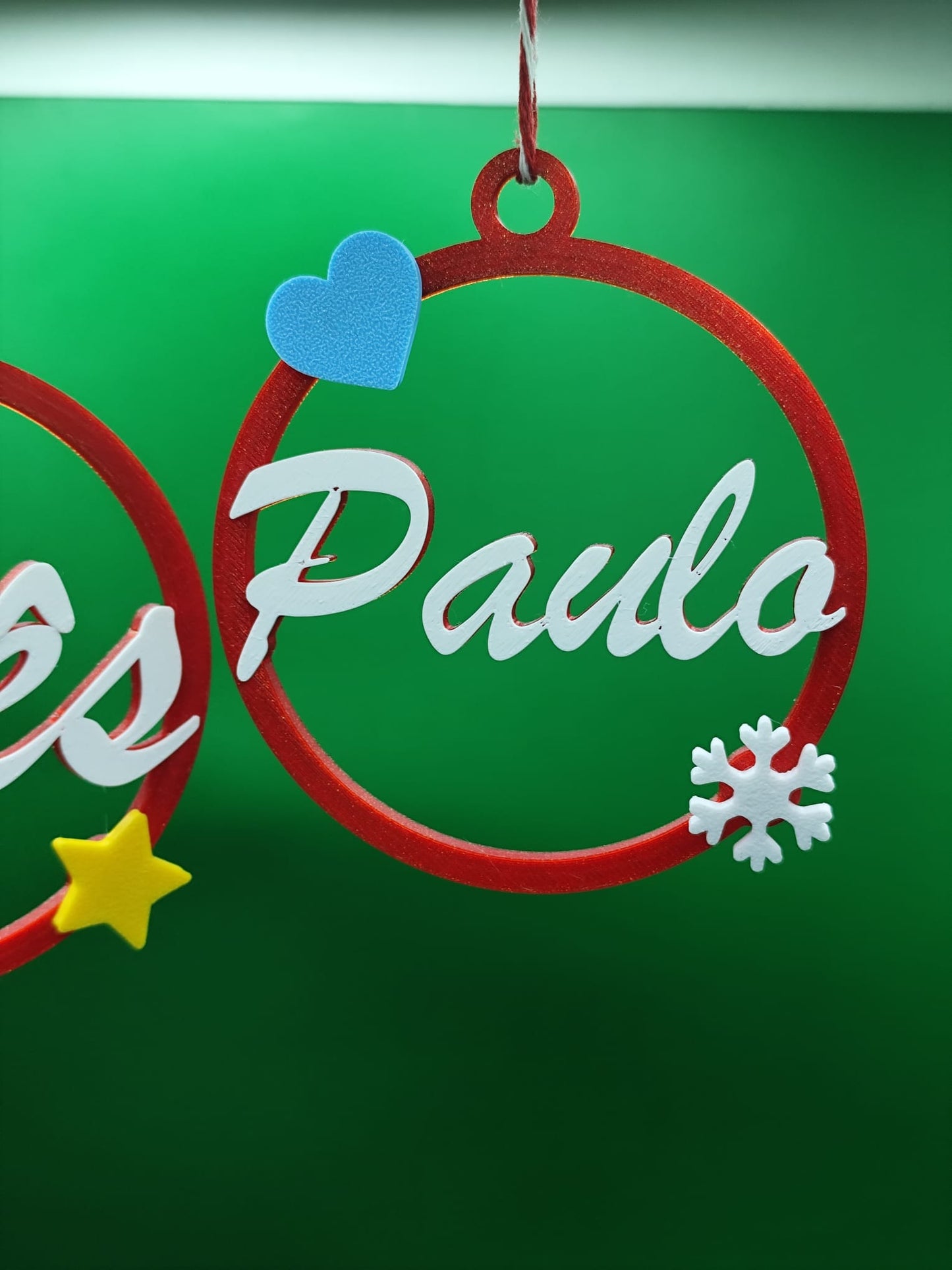 Pendente de Natal Personalizado