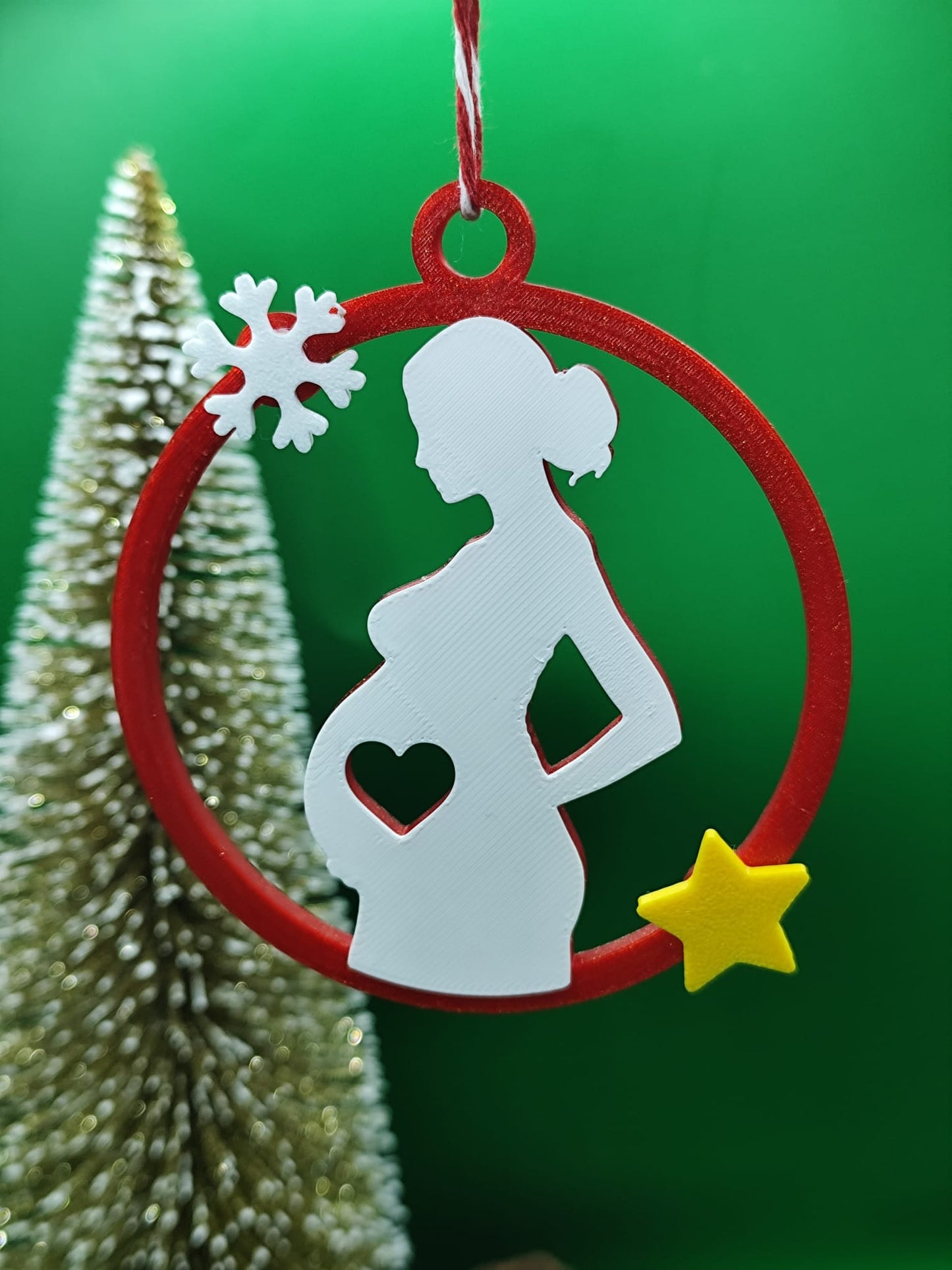 Pendente de Natal — Futuras Mamãs (Personalizável)
