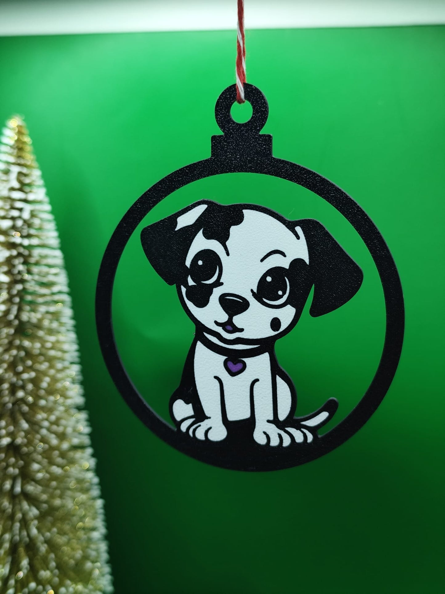 Pendente de Natal – Cãozinho Adorável