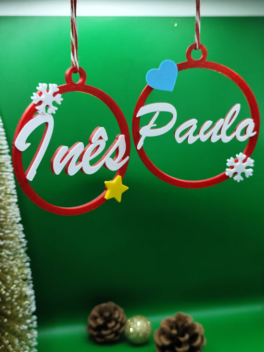Pendente de Natal Personalizado