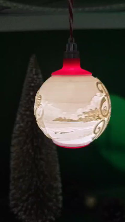 Bola de Natal Personalizada com Fotografia e Luz